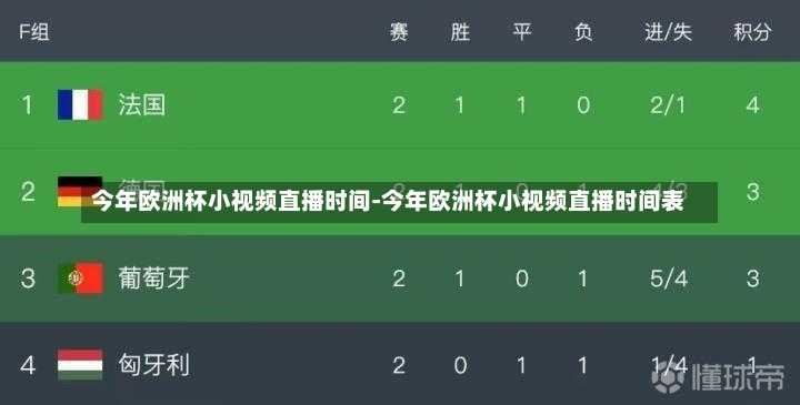 今年歐洲杯小視頻直播時(shí)間-今年歐洲杯小視頻直播時(shí)間表
